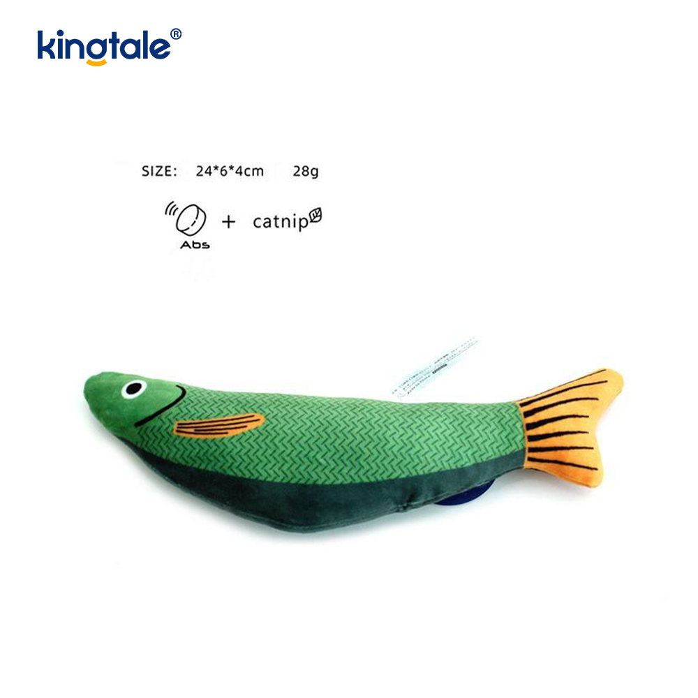 Brinquedos para gatos Catnip tranquilizantes e estridentes com vários peixes realistas