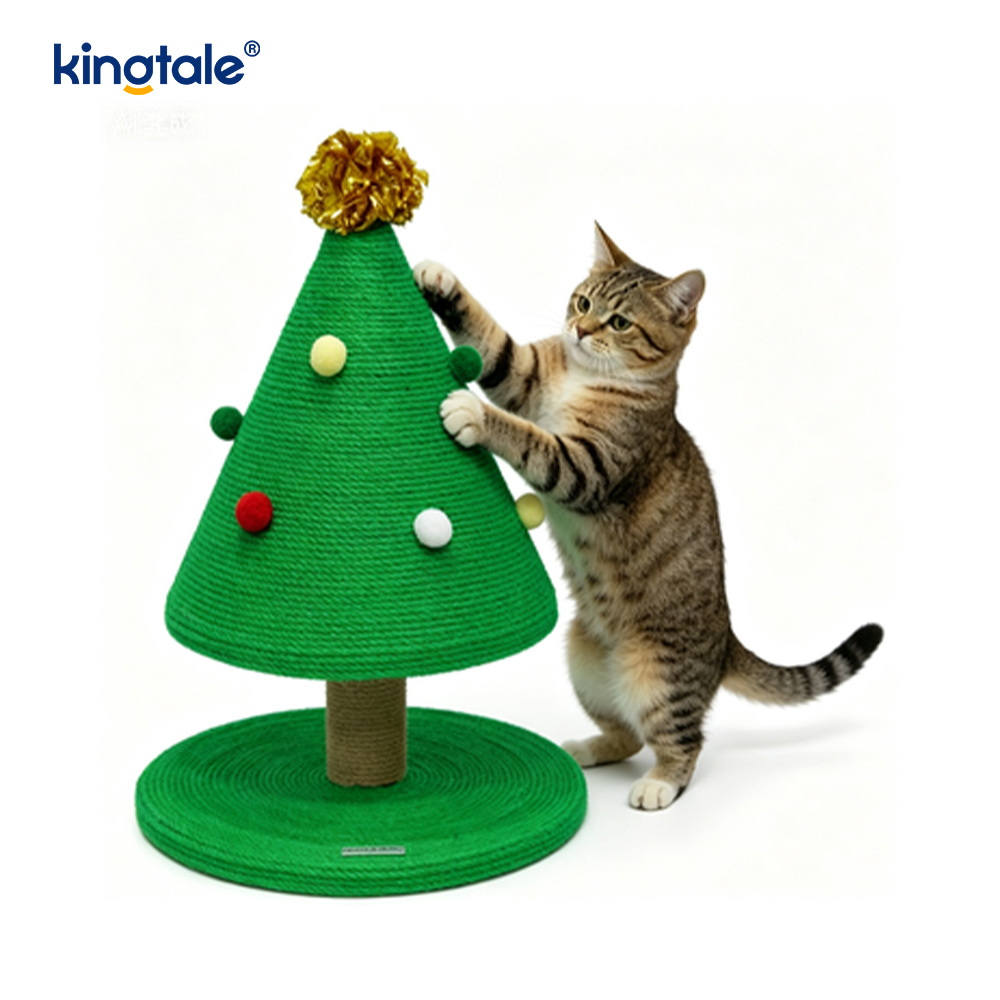 Série de Natal personalizada resistente ao desgaste Cat Scratch Pillar Siege Tower Apartment