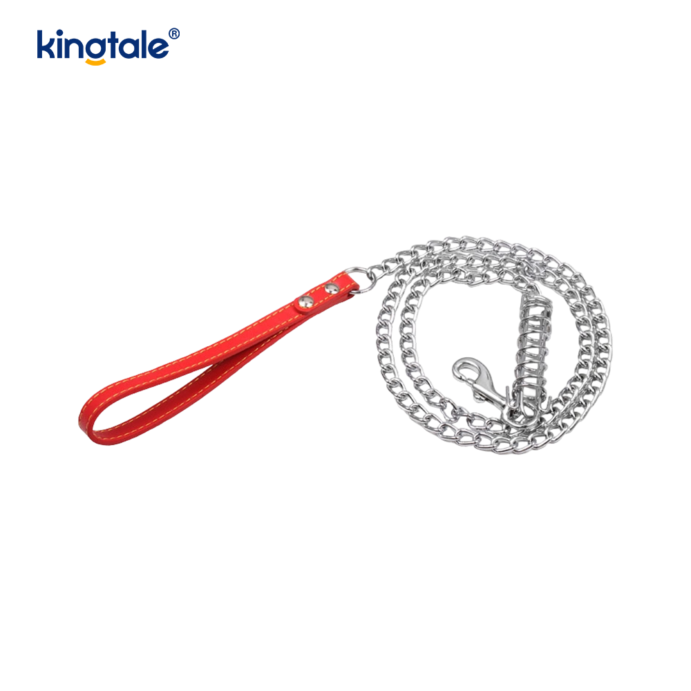 Corrente para cães de metal cromado acessórios para cães correntes trela de metal