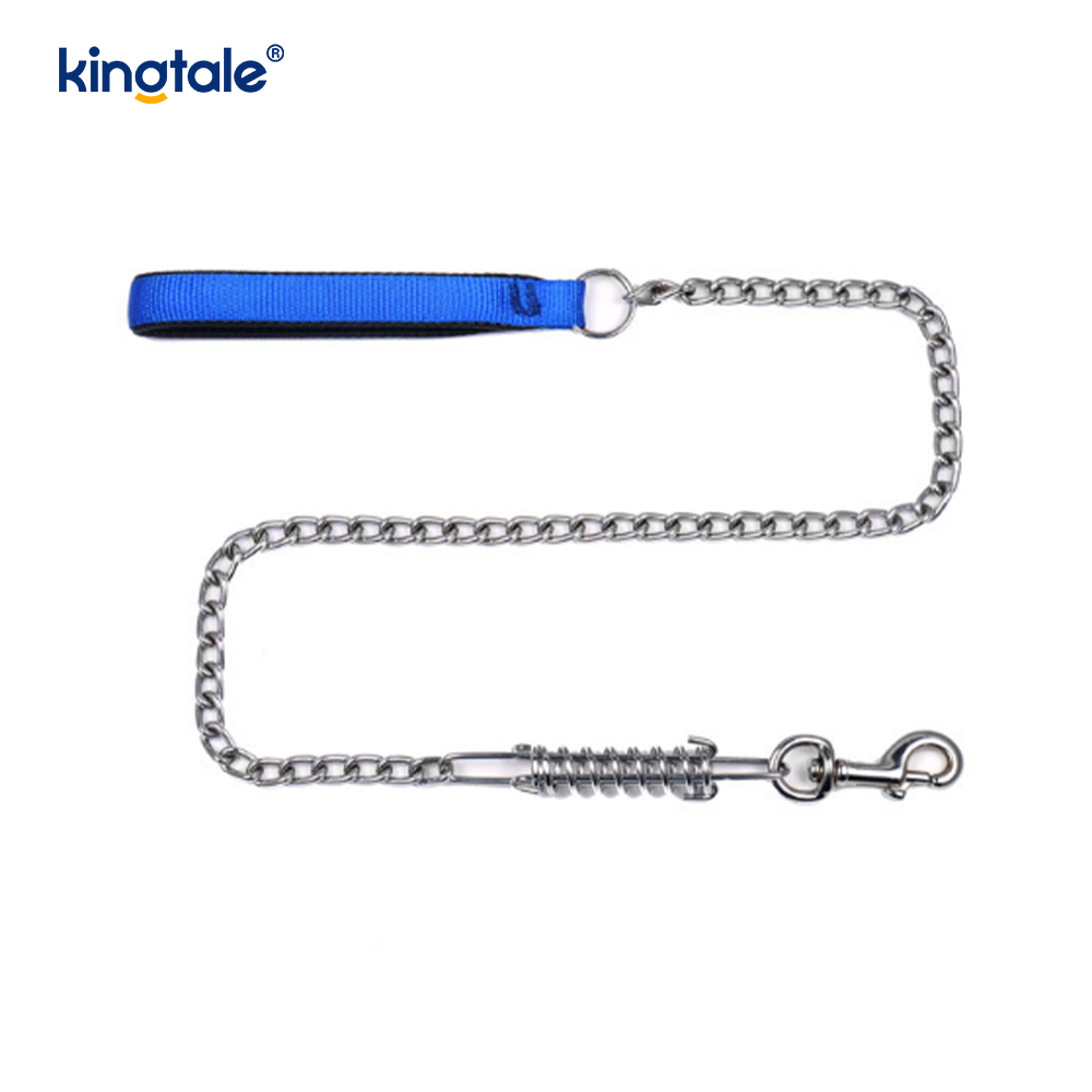 Corrente para cães de metal cromado acessórios para cães correntes trela de metal