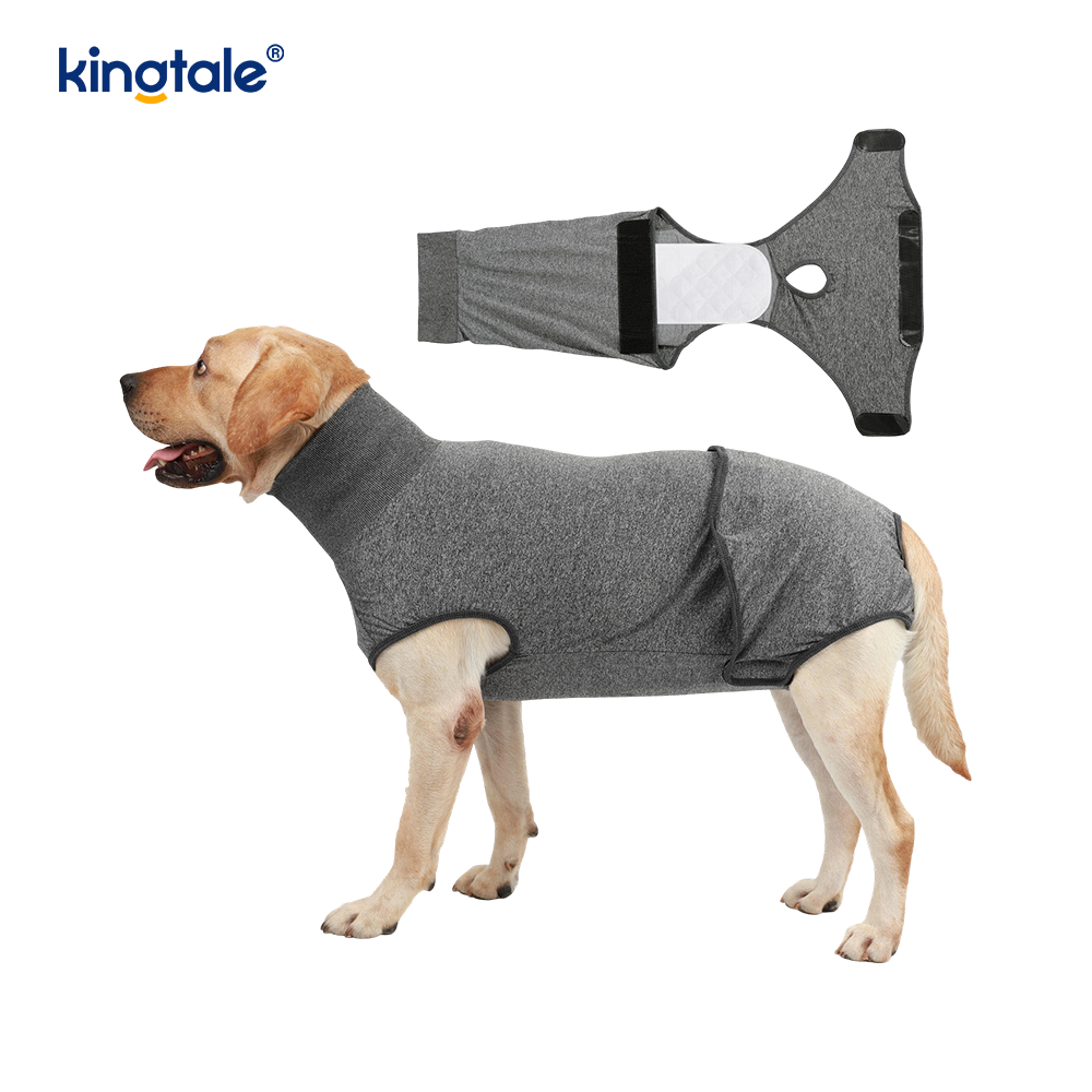 Roupa cirúrgica para recuperação de cachorro, roupa cirúrgica para ferida abdominal, colete pós-operatório