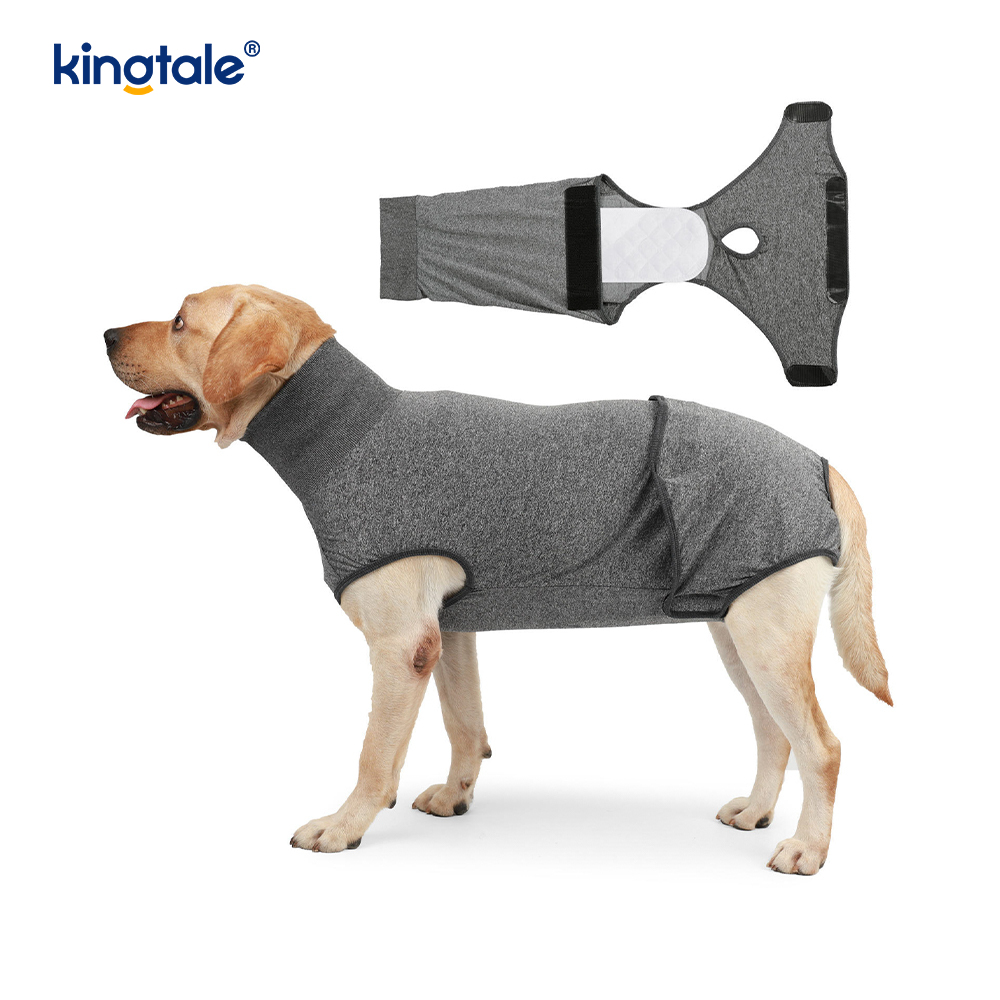 Roupa cirúrgica para recuperação de cachorro, roupa cirúrgica para ferida abdominal, colete pós-operatório