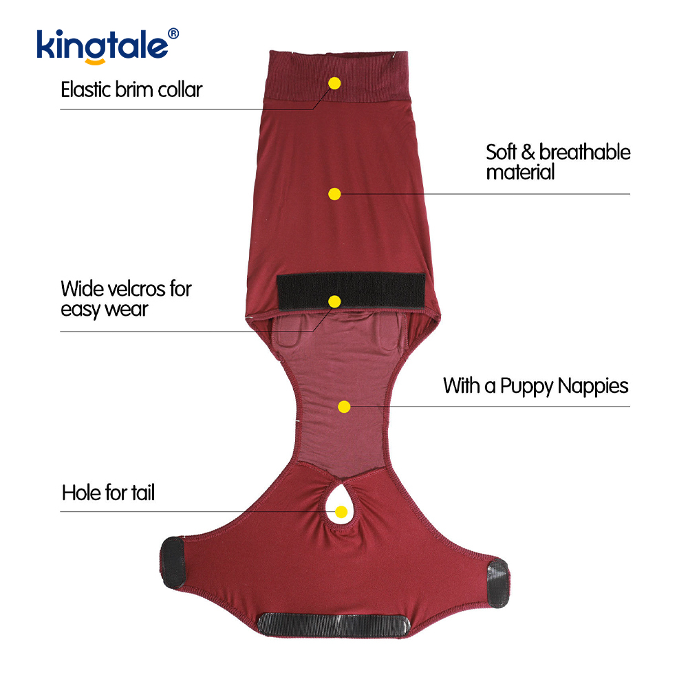 Roupa cirúrgica para recuperação de cachorro, roupa cirúrgica para ferida abdominal, colete pós-operatório