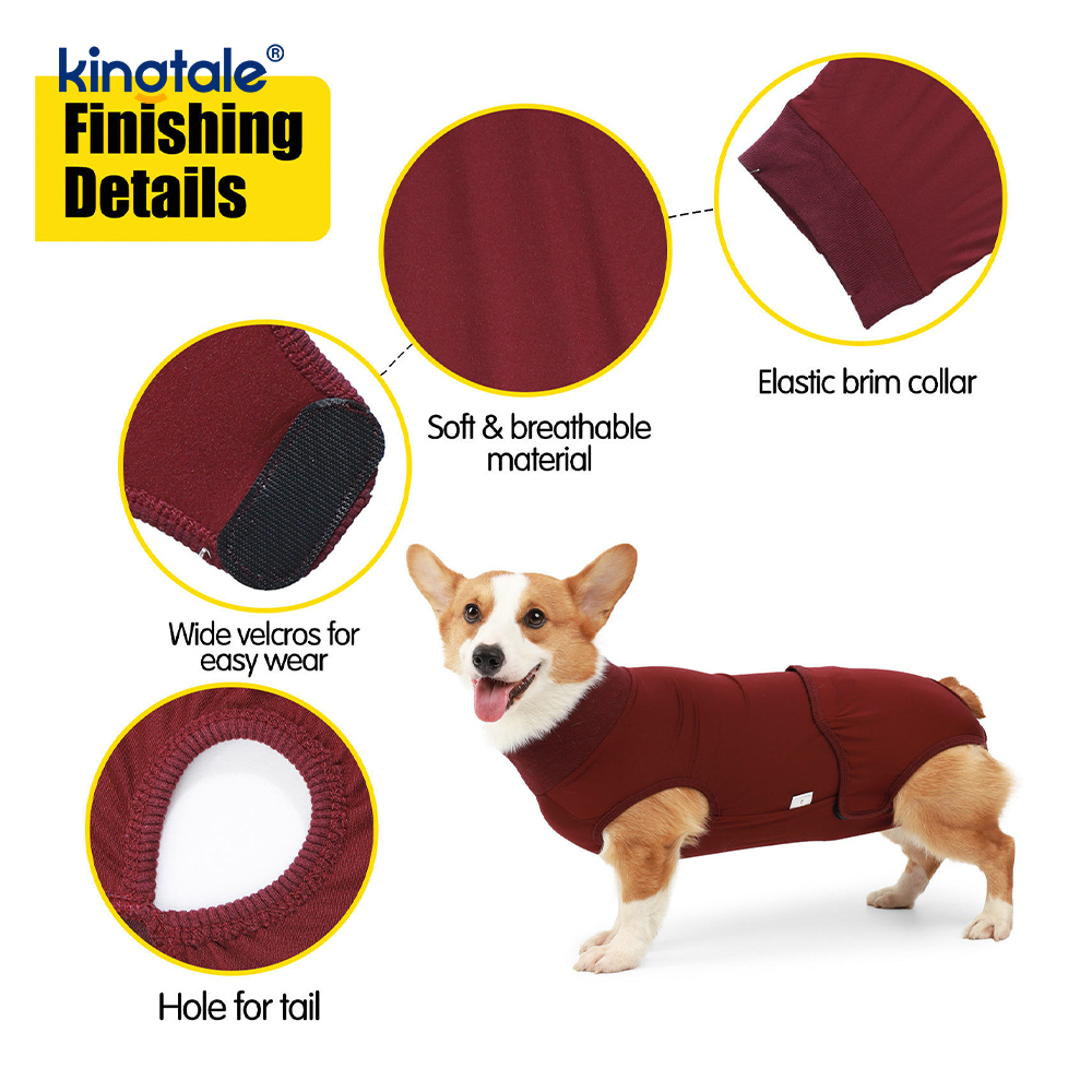 Roupa cirúrgica para recuperação de cachorro, roupa cirúrgica para ferida abdominal, colete pós-operatório